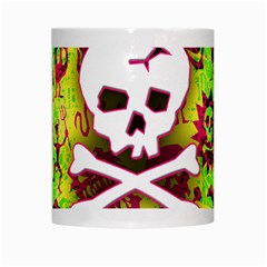 Deathrock Skull & Crossbones White Mug from ZippyPress Center