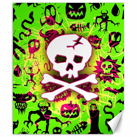 Deathrock Skull & Crossbones Canvas 20  x 24  from ZippyPress 19.57 x23.15  Canvas - 1