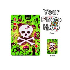 Deathrock Skull & Crossbones Playing Cards 54 Designs (Mini) from ZippyPress Front - Diamond3