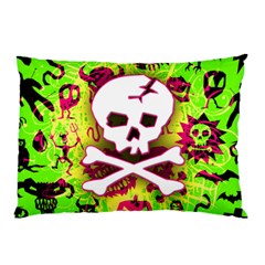 Deathrock Skull & Crossbones Pillow Case (Two Sides) from ZippyPress Back