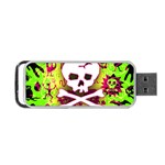 Deathrock Skull & Crossbones Portable USB Flash (Two Sides)