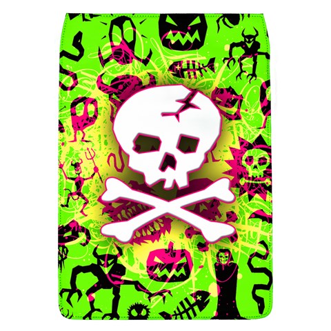 Deathrock Skull & Crossbones Removable Flap Cover (L) from ZippyPress Front