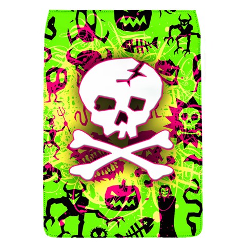 Deathrock Skull & Crossbones Removable Flap Cover (S) from ZippyPress Front