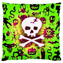 Deathrock Skull & Crossbones Standard Flano Cushion Case (Two Sides) from ZippyPress Front