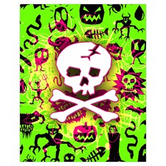 Deathrock Skull & Crossbones Drawstring Pouch (XL) from ZippyPress Back