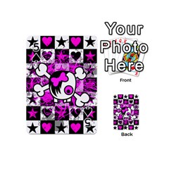 Emo Scene Girl Skull Playing Cards 54 Designs (Mini) from ZippyPress Front - Spade5