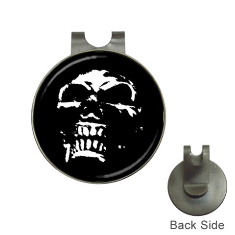Morbid Skull Golf Ball Marker Hat Clip from ZippyPress Front