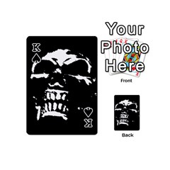 King Morbid Skull Playing Cards 54 Designs (Mini) from ZippyPress Front - SpadeK