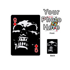 Queen Morbid Skull Playing Cards 54 Designs (Mini) from ZippyPress Front - DiamondQ