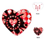 Love Heart Splatter Playing Cards Single Design (Heart)