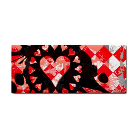 Love Heart Splatter Hand Towel from ZippyPress Front