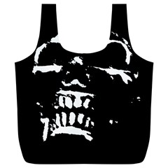 Morbid Skull Full Print Recycle Bag (XL) from ZippyPress Front