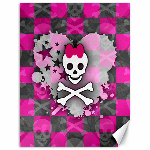 Princess Skull Heart Canvas 12  x 16  from ZippyPress 11.86 x15.41  Canvas - 1