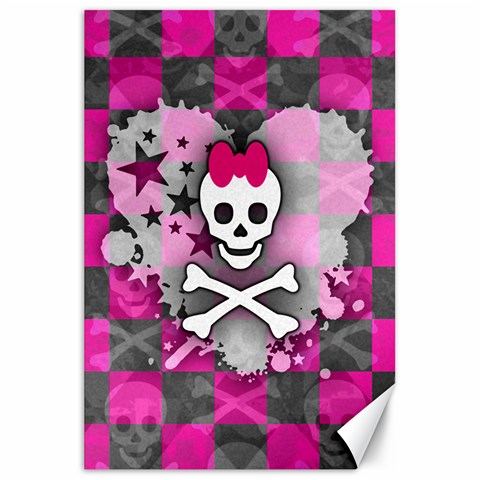Princess Skull Heart Canvas 20  x 30  from ZippyPress 19.62 x28.9  Canvas - 1