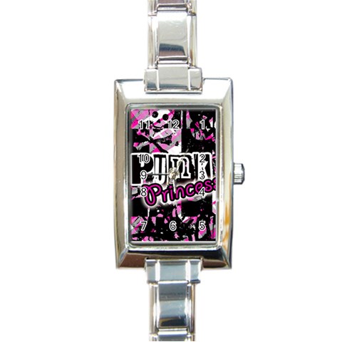 Punk Princess Rectangle Italian Charm Watch from ZippyPress Front