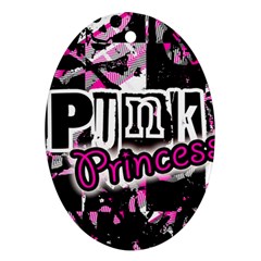 Punk Princess Oval Ornament (Two Sides) from ZippyPress Back