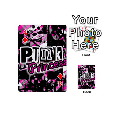 Punk Princess Playing Cards 54 Designs (Mini) from ZippyPress Front - Diamond4