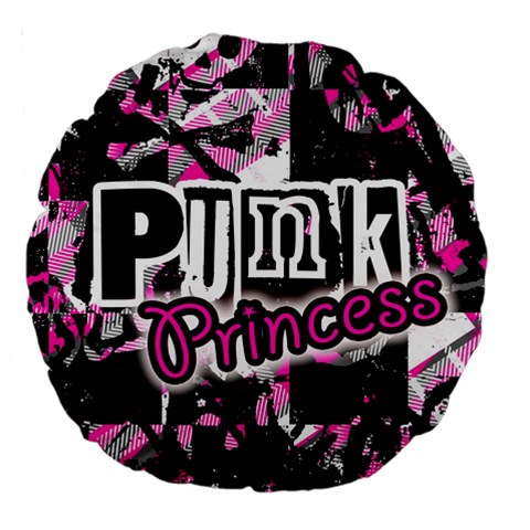 Punk Princess Large 18  Premium Round Cushion  from ZippyPress Front