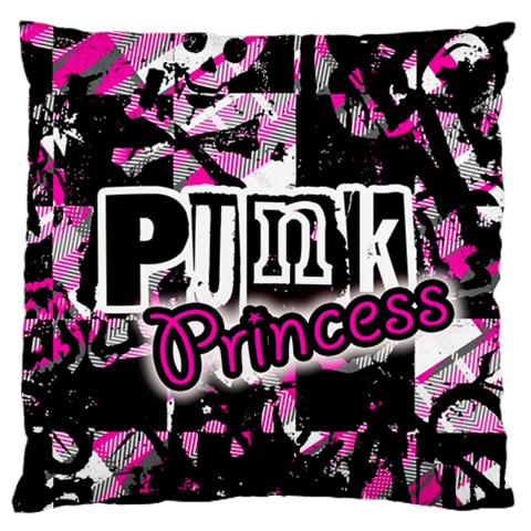 Punk Princess Large Flano Cushion Case (One Side) from ZippyPress Front