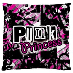 Punk Princess Large Flano Cushion Case (Two Sides) from ZippyPress Front