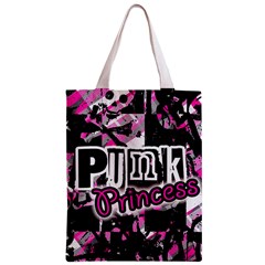 Punk Princess Zipper Classic Tote Bag from ZippyPress Front