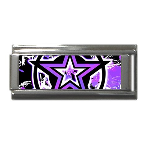 Purple Star Superlink Italian Charm (9mm) from ZippyPress Front