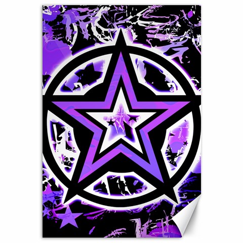 Purple Star Canvas 12  x 18  from ZippyPress 11.88 x17.36  Canvas - 1
