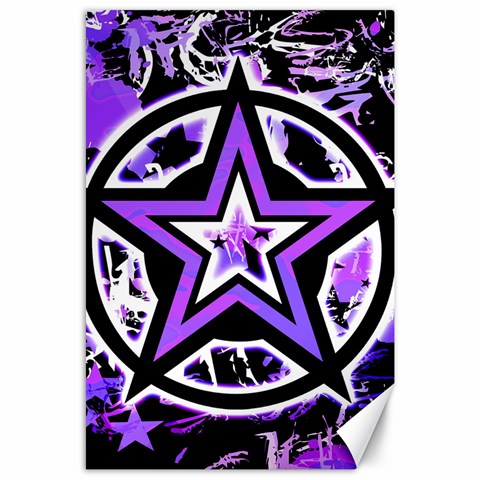 Purple Star Canvas 24  x 36  from ZippyPress 23.35 x34.74  Canvas - 1