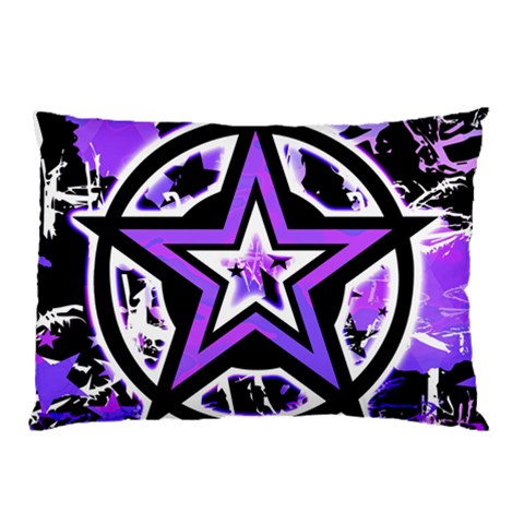 Purple Star Pillow Case (Two Sides) from ZippyPress Front