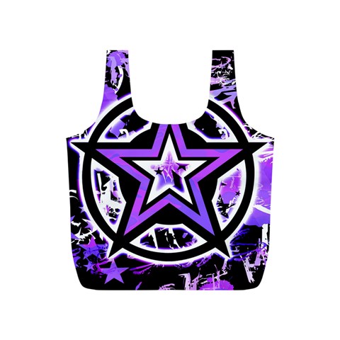 Purple Star Full Print Recycle Bag (S) from ZippyPress Front
