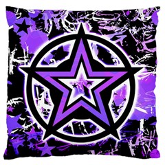 Purple Star Large Flano Cushion Case (Two Sides) from ZippyPress Back