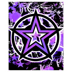 Purple Star Drawstring Pouch (XL) from ZippyPress Front