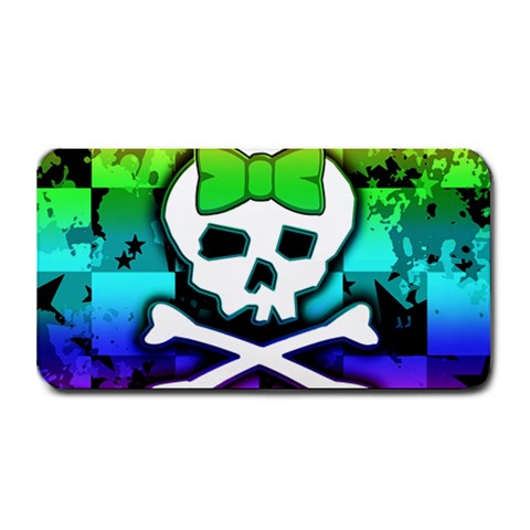 Rainbow Skull Medium Bar Mat from ZippyPress 16 x8.5  Bar Mat