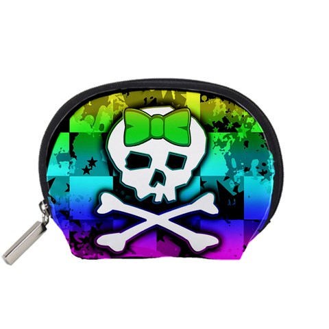 Rainbow Skull Accessory Pouch (Small) from ZippyPress Front