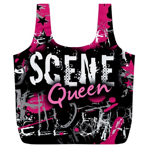Scene Queen Full Print Recycle Bag (XL) from ZippyPress Front