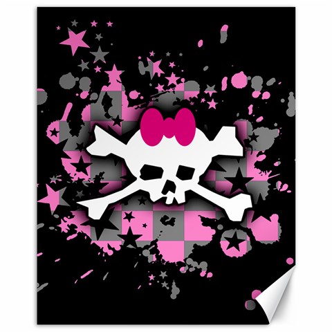 Scene Skull Splatter Canvas 11  x 14  from ZippyPress 10.95 x13.48  Canvas - 1