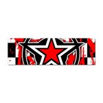 Star Checkerboard Splatter Sticker Bumper (10 pack)