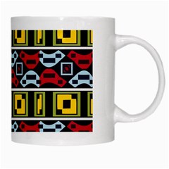 Rectangles and other shapes pattern                                    White Mug from ZippyPress Right