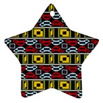 Rectangles and other shapes pattern                                    Ornament (Star)