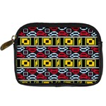 Rectangles and other shapes pattern                                    Digital Camera Leather Case