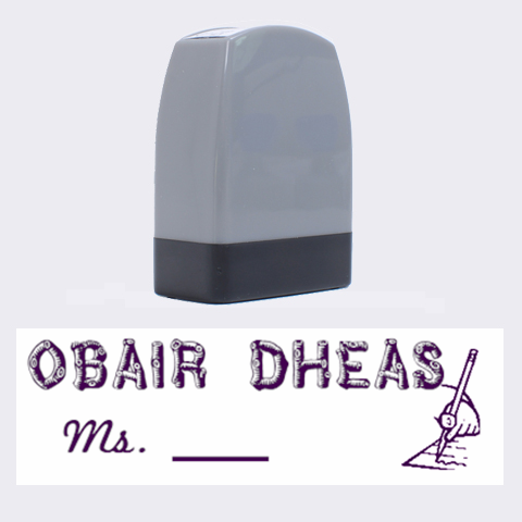 Obair Dheas Stamp from ZippyPress 1.4 x0.5  Stamp
