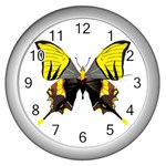 Butterfly M2 Wall Clock (Silver)