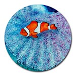 Serenity Clown and Anemone Round Mousepad
