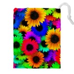 Colorful sunflowers                                               Drawstring Pouch (5XL)