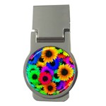 Colorful sunflowers                                                   Money Clip (Round)