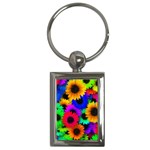 Colorful sunflowers                                                   Key Chain (Rectangle)