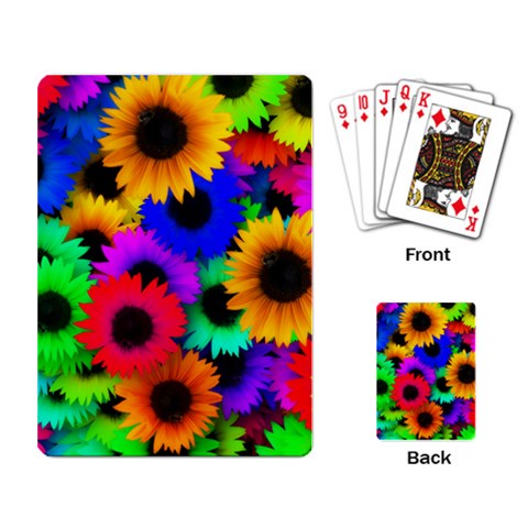 Colorful sunflowers                                                   Playing Cards Single Design from ZippyPress Back