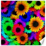 Colorful sunflowers                                                   Canvas 12  x 12 