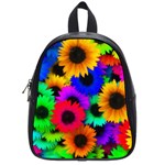 Colorful sunflowers                                                   School Bag (Small)