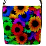 Colorful sunflowers                                                   Flap Closure Messenger Bag (S)